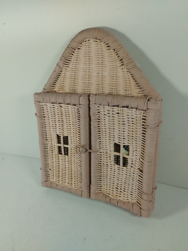 espejo pared juvenil infantil mimbre 47.5x36-66.5x3 1u